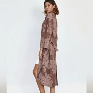 Aritzia Wilfred Durante Robe Nutmeg Cascade Size XXS New With Tags